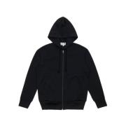 Zwarte Hoodie met Rits Comme des Garçons Play , Black , Heren