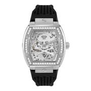 Automatisch Herenhorloge The $keleton Crystal Philipp Plein , Gray , H...