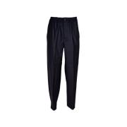 Klassieke Straight Leg Broek Mauro Grifoni , Black , Heren