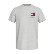 Logo Katoenen T-shirt - Korte Mouw Tommy Jeans , Gray , Heren