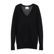 Zwarte Sweater Elegant Mix Zijde Alpaca Isabel Marant , Black , Dames