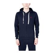 Blauwe katoenen hoodie U.s. Polo Assn. , Blue , Heren