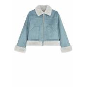 Turquoise Nep Bont Blouson Jas Paul Smith , Blue , Dames