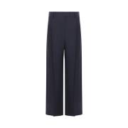 Blauwe Loose-Fit Broek met Decoratieve Details Brunello Cucinelli , Bl...