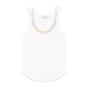 Witte Tanktop met Parel Detail Zimmermann , White , Dames