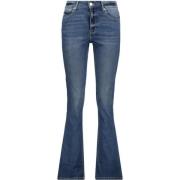 Flare jeans met hoge taille in Middenblauw Raizzed , Blue , Dames