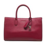 Rode Leren Handtas met Gouden Details Michael Kors , Red , Dames