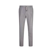 Grijze Tapered Katoenen Broek Hugo Boss , Gray , Heren