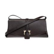 Leren schoudertas Salvatore Ferragamo , Brown , Dames