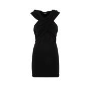 Effengekleurde mini-jurk met capuchon Andamane , Black , Dames