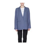 Lente/Zomer Dames Polyester Blend Blazer Street One , Blue , Dames