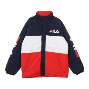 Gewatteerd Herenjack Zwart/Rood/Wit Fila , Multicolor , Heren