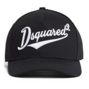 Klassieke Baseballpet in Diverse Kleuren Dsquared2 , Black , Heren