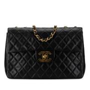 Pre-owned Leather shoulder-bags Chanel Vintage , Black , Dames