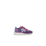 Stijlvolle leren sneakers met 4 cm hak Wushu Ruyi , Purple , Dames