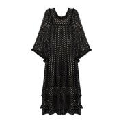 Jurk met lurex draad Chloé , Black , Dames