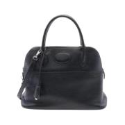 Pre-owned Leather handbags Hermès Vintage , Black , Dames