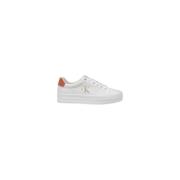 Lage Leren Sneakers Calvin Klein Jeans , White , Dames