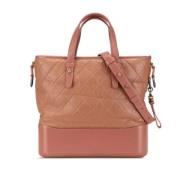 Pre-owned Leather handbags Chanel Vintage , Pink , Dames