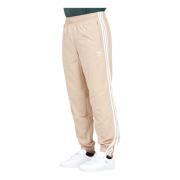 Sportieve Beige Geweven Firebird Broek Adidas Originals , Beige , Here...