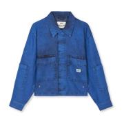 Denim jas met oversized pasvorm en grote zakken Mads Nørgaard , Blue ,...