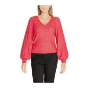 Roze Gebreide Trui Herfst/Winter Collectie Guess , Pink , Dames