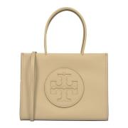 Ella Bio Small Tote Tas Tory Burch , Beige , Dames