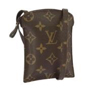 Pre-owned Canvas pouches Louis Vuitton Vintage , Brown , Dames