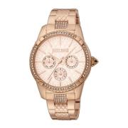 Elegante Roségoud Mode Analoge Horloge Just Cavalli , Pink , Dames