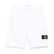 Witte Bermuda's voor Mannen Stone Island , White , Heren