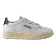 Vintage stijl leren lage sneakers Autry , White , Dames