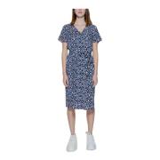 Elegante Viscose Lange Jurk Collectie Street One , Blue , Dames