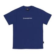 Heren Tee Specter Shirt Katoen Logo Propaganda , Blue , Heren