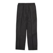 Donkergrijze Melange Casual Broek Samsøe Samsøe , Black , Heren