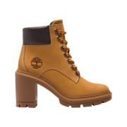 Beige Suède Enkellaarzen voor Dames Timberland , Brown , Dames