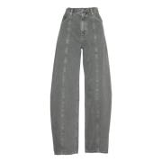 Kristen High-Waist Jeans Agolde , Gray , Dames