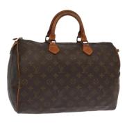 Pre-owned Canvas handbags Louis Vuitton Vintage , Brown , Dames