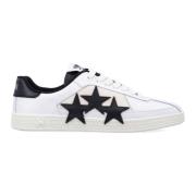 Pacific Leren Sneakers met Iconische Zool Amiri , White , Heren