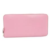 Pre-owned Leather wallets Hermès Vintage , Pink , Dames