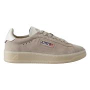 Beige Suède Lage Sneakers Autry , Beige , Dames