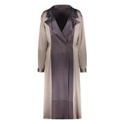 Elegante Wol Revers Jurk Lorena Antoniazzi , Multicolor , Dames