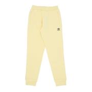 Gele Fleece Sweatpants Elastische Taille Adidas , Yellow , Heren