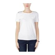 Wit Katoenen T-shirt voor vrouwen Moschino , White , Dames