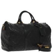 Pre-owned Leather chanel-bags Chanel Vintage , Black , Dames