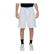 Katoenen Bermuda Shorts met Stofmix Calvin Klein Jeans , White , Heren