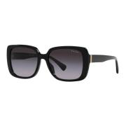 Rechthoekige Plastic Zonnebril Ralph Lauren , Black , Dames