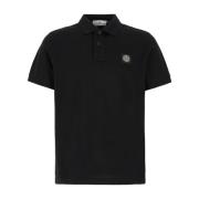 Klassiek Polo Shirt voor Mannen Stone Island , Black , Heren