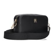 Zachte Logo Cameratas Tommy Hilfiger , Black , Dames