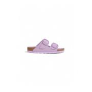 Vegan Leren Sandaal Collectie Birkenstock , Purple , Dames