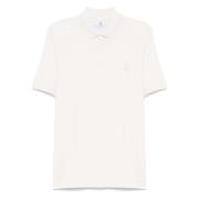 Witte Polo Brunello Cucinelli , White , Heren